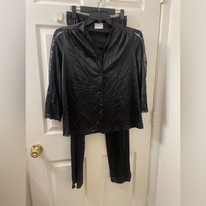 Elegant Black Women's Pajama Set